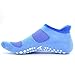 Busy Socks Yoga Socks Extra Large,Anti Skid Summer Pilates Socks with Grips for Women,Women Pregnancy,Elderly,2 Pairs,Blue