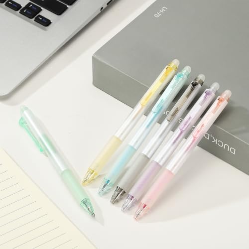 PATIKIL 6Pcs Bolígrafos Gel Borrables 0.5mm miniatura 4
