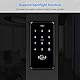 HFeng Kit Set Zugangskontrollsystem Außentüren IP68 Wasserdichter Kartenleser RFID-Tastatur + Netzteil + Türausgangstaste + 10pcs Keyfobs Card (ohne Schloss)