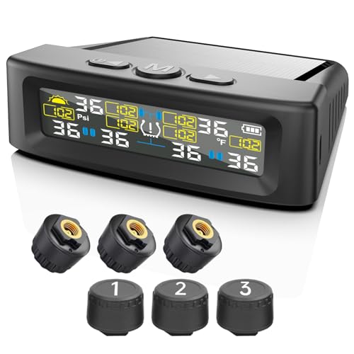Guistekno RV Tire Pressure Monitoring System 6-Wheel, Wireless Tire Pressure
