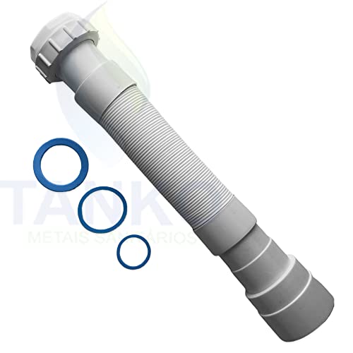 Sifão Pia Cozinha Lavabo Banheiro Universal Branco Flexível