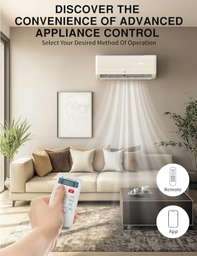 Image of Garvee 24,000 BTU Mini Split Air Conditioner with Heat Pump, 21 SEER | Cools Up to 1500 Sq. Ft, Inverter AC with Installation Kit & Remote, Ductless AC Unit with Pre-Charged Condenser, 230V, White