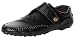 CAIHEE Men 's Casual Leather Stiching Fashion Walking Driving Shoes Slip-On Loafers (8 D(M)US, Black)