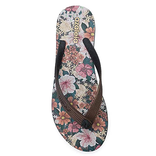 Tamanco Mari Print Light, Azaleia, Feminino, Preto, 36