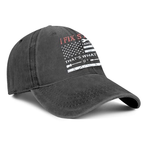 Image of I Fix Stuff and I Know Things Hat Baseball Cap for Men Who Have Everything Birthday Gifts for Men Dad Fathers Day