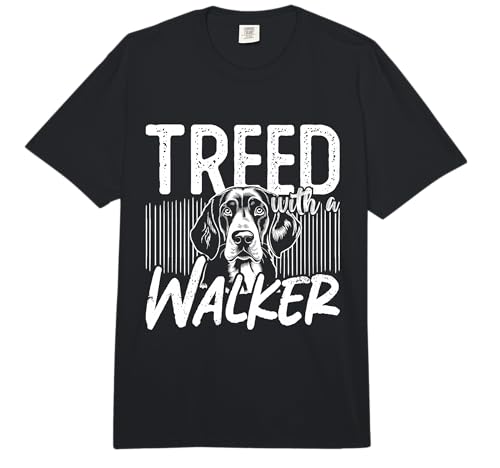 Treed with A Walker Loves Treeing Walker Dog Breed Coonhound Comfort Colors Adult Heavyweight T-Shirt
