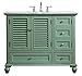 Elegant Decor 42 inch Single Bathroom Vanity in Vintage Mint
