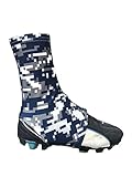 Cleat Spat Covers for Football, Soccer, Lacrosse, and More (Blue Camo, Large/X-Large) (CS)