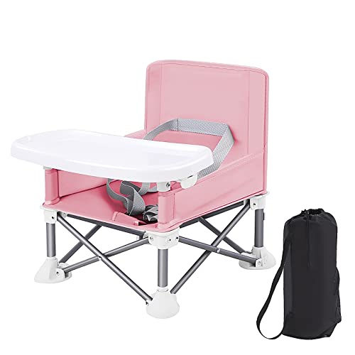 UBRAVOO ベビーチェア テーブルチェア 子供 赤ちゃん 収納袋付き 折り畳み 軽量 滑り止め 丈夫 安全ベルト 耐荷重15kg 折り畳み携帯ベビーシート キッズチェア ダイニングチェア お食事椅子