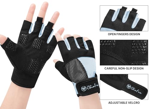 Image of ChinFun Kayaking Gloves 3 /4 Finger - Provide Cushioning and Protection | Resistant Palm and Grip, Easy to Take on and Off, Perfect for Diving, Sailing, Kayaking - Men, Women, Youth