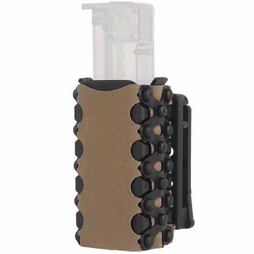 Pochette tactique chargeur 9mm avec systeme Molle et etui porte-lampe de poche