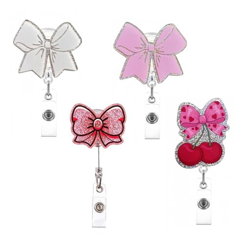 Design Delizioso: I motivi di arcobaleno rosa e ciliegia aggiungono un tocco di eleganza a questi portachiavi retrattili e portachiavi collo, combinando stile e praticità per arricchire il vostro uniforme come infermiere accessori.