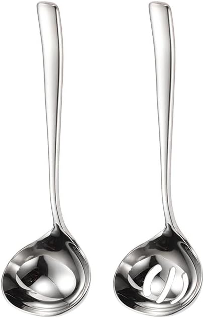 304 stainless steel large soup spoon, public soup spoon, square handle spoon
