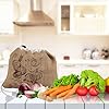 Fackelmann 47056 Sac à légumes réutilisable en jute, sac pour provisions, sac de courses, sac à légumes, Coton, Jute, 27,5 x 23 cm, Brun #1