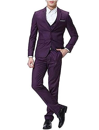 Costume 3 pièces homme avec veste gilet et pantalon pour dîner d'affaires