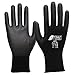 Produktbild 12 Paar NITRAS Nylon-PU, schwarz-schwarz (S)