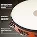 Meinl Percussion TAH1AB Traditional 10-Inch Wood Tambourine with Goat Skin Head and Steel Jingles, 1 Row
