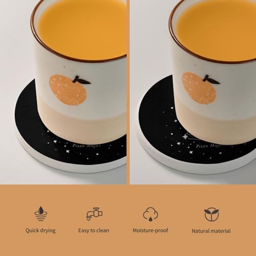 Dessous-de-verre ronds en diatomite absorbant table basse cuisine - 6