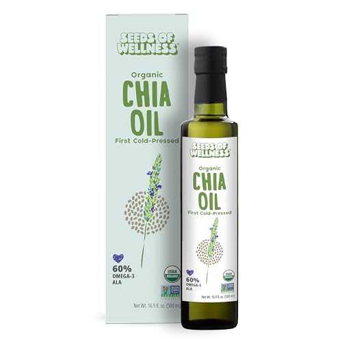 Seeds of Wellness Organic Chia Oil Cold-Pressed Unrefined 500 ml