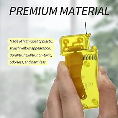 3 Pcs Needle Threaders - Easy Threader Tool Set - Automatic Needle Threader - Self-Thread Guide - Plastic Sewing Accessories - Quick Needle Threading for Hand Stitching and Sewing Machine