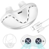 Electric Anti Snoring Devices,Stop Snoring Solution,Mini Portable Anti Snore Device,Adjustable Wind Speed Snoring Prevention Stopper for Men Women Sleep Travel,White
