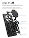 Anvzle for Xiaomi Redmi 14C Case with [2 Pack] Tempered Glass Screen Protector, for Redmi 14C [Military-Grade] Protective，with Lens Protects Magnetic Kickstand Car Mount Holder Case
