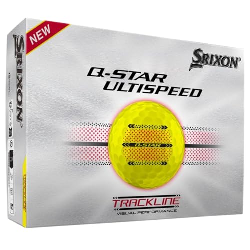 Srixon Q-Star Ultispeed Track Golf Balls, Tour Yellow