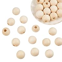 PandaHall 150 Perline In Legno Naturale Forme Miste Per Gioielli Fai Da Te - Foro Grande 2-7mm