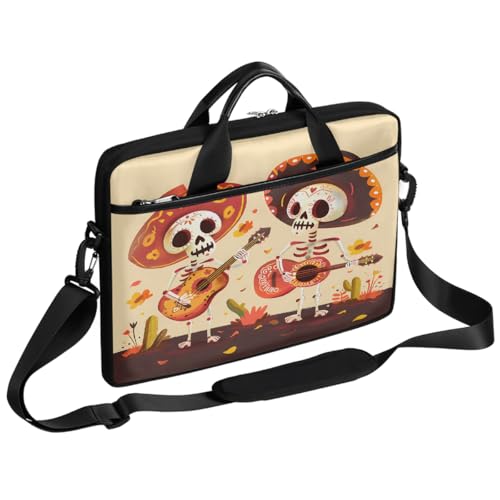 Bolso para portátil con diseño Mexican Skeletons para laptop 15'' miniatura 1