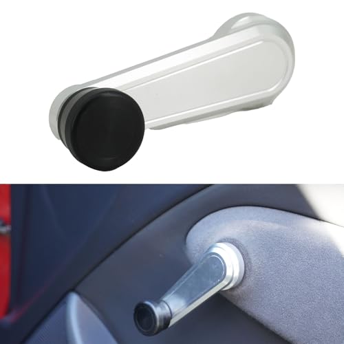 Bull Boost Performance Billet Window Crank Handle for Honda Acura Civic Accord DX CX EX SI EG B16 D16 (Silver)