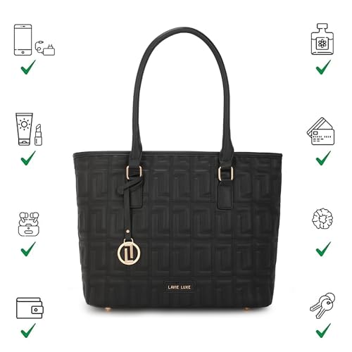 Image of Lavie Luxe Women's Jerry Pro Laptop Handbag | Fits upto 14 inch Laptop | Laptop Bag for Work | Ladies purse | Stylish Shoulder Bag | Gift for Women