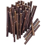 Material: boxwood, tea tree. Color: wood color. Diameter: approx. 0.5-0.7cm. Length: approx. 10cm. Perfect for tags, photo props, decoration, card making, embellishments, craft logs, sign making and others art and craft projects. These natural wood s...