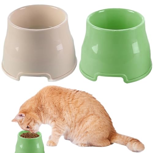 Ciotola per cani con orecchie lunghe, 2 pezzi Ciotole per cani rialzate, Ciotola per orecchie lunghe in PP antiscivolo Contenitore per acqua ad alta capacità per Cocker Spaniel, Beagle e razze con or