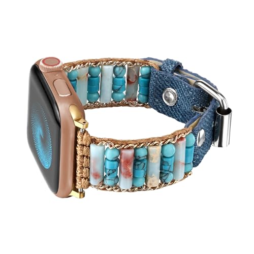 CHARMINGO ���g���ґg�u���X���b�g Apple Watch�p�o���h 38mm 40mm 41mm ���f�B�[�X �n���h���C�h �{�[�z�[ �W���X�p�[�X�g�[�� �r�[�Y�X�g���b�v iWatch �o���h SE 3 Ultra 2 3 Series 1110 