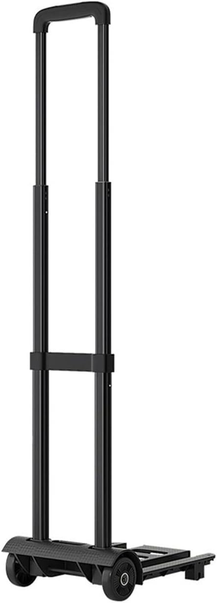 Moving Cart Heavy Duty Foldable Handbag Wheel Travel Luggage Shopping Portable Home Car (Black)