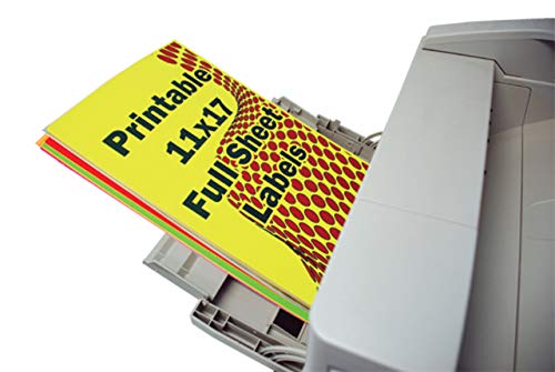11x17 Peel and Stick Labels, Pack of 10, White (552080)
