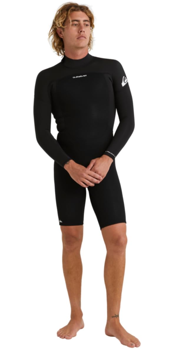 Quiksilver Long Sleeve Back Zip Springsuit PROLOGUE 2/2 LS SPRINGSUIT BZ Men Black LS