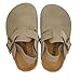 Kids Suede Clogs Toddler Clogs Boys Girls Sandals Cork Adjustable Buckle Mules Kid Slippers Flat Shoes Black
