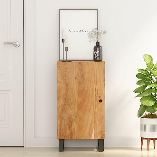Aparador de madera de acacia para salón y recibidores estrechos modernos 3