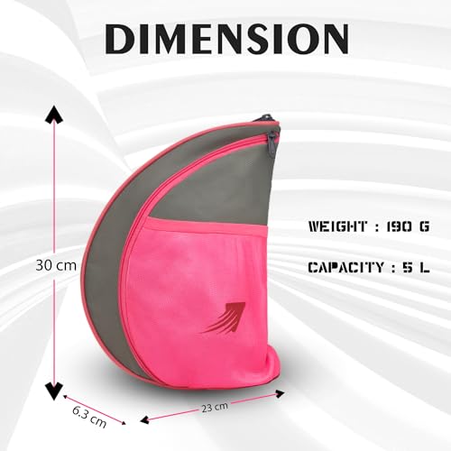 Image of WHACKK Twirl | Unisex Table Tennis Equipment Bag | Tennis Case | Racket Case | TT Bag Cover |Ping Pong Paddle Case (Pink)