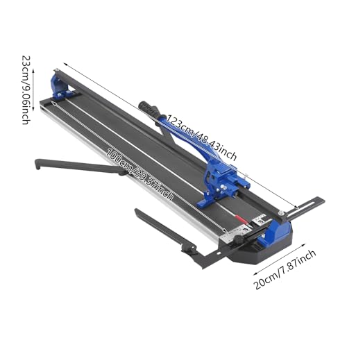 ROMYIX Tile Cutter,1000mm Manual Tile Cutters for Ceramic Tiles,Heavy Duty 39.37" Porcelain Tile Cutter with Tungsten Carbide Wheel, Infrared Guide & Anti-Slip Base,for DIY & Professional Installers - Image 2