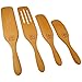 Non-Coated Beechwood Spurtle Set - Wooden Spoon/Spatula Kitchen Utensils - Wood Cooking & Serving Tools - Stir, Scoop, and Spread with ease! Eco friendly kitchen tools by LR Naturals