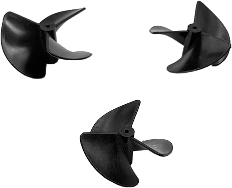 10PCS RC Boat Propeller 3-Blades Nylon Positive Reverse Propeller for RC Boat Ship DIY Model Toy Parts (2x36mm White)