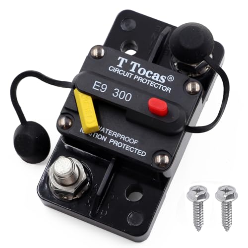 3/8" Studs 300A Amp Circuit Breaker Switch Button w/LED Indication
