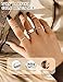 HAIAISO Silver Rings for Women Non Tarnish Stainless Steel Rings Set Dainty Silver Band Ring Stack Simple Stackable Midi Pinky Ring for Multiple Size