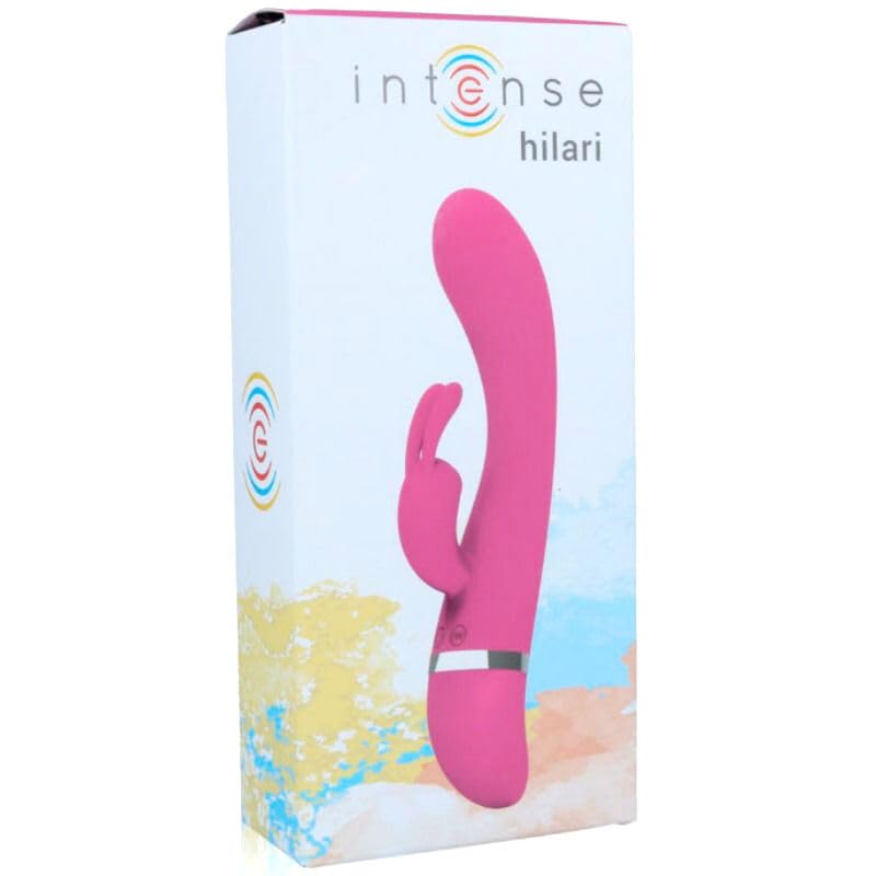 INTENSE Hilari - Vibratore Rabbit in Silicone Medico, 30 Modalità di Vibrazione, Doppia Stimolazione Vaginale e Clitoridea, Impermeabile IPX7, Sex Toy Ergonomico per Donna, Rosa
