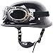 Produktbild MIZUAN Motorradhelm Zum Halboffenen Öffnen Motorrad-Kollisionsschutz ECE-DOT-Zertifizierung Schutzhelm Mit Schutzbrille Einstellbare Größe Chopper Moped Roller,Matte Black-XL Black
