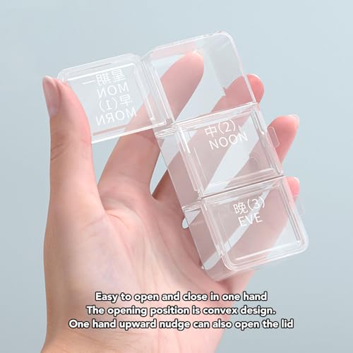 Pilulier hebdomadaire 24 cellules en PP blanc double couche - 3