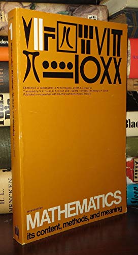 MATHEMATICS Its Content, Methods, and Meaning, ... B00M3H3BL8 Book Cover