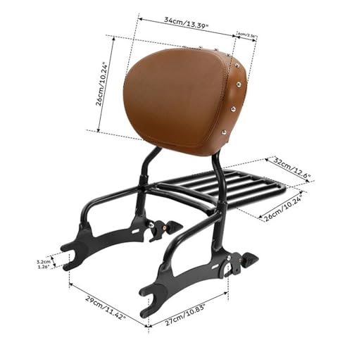 Support De Bagages Coffre Haché Indian Chieftain, Solution Manque Espace Rangement Moto - 4